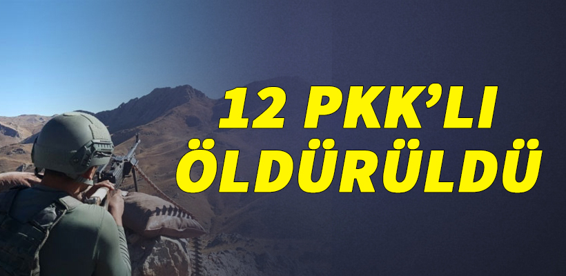 12 PKK`lı öldürüldü