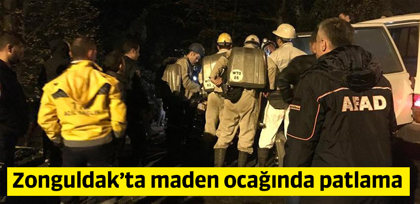Zonguldak`ta maden ocağında patlama