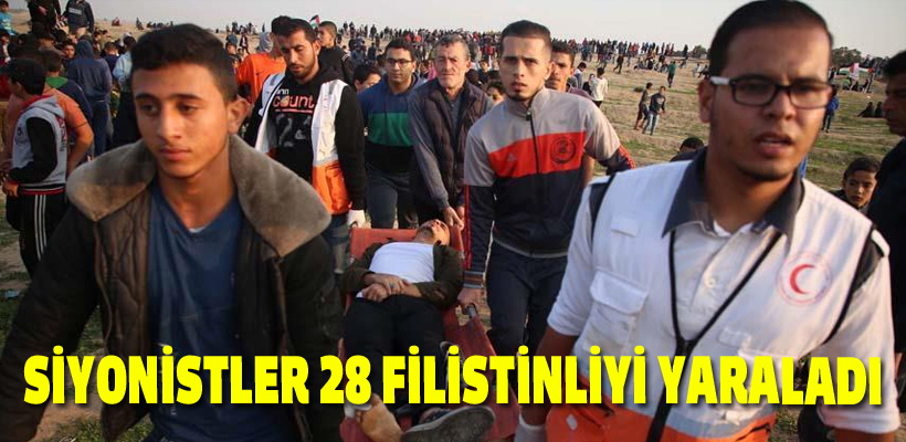 Siyonistler 28 Filistinliyi yaraladı