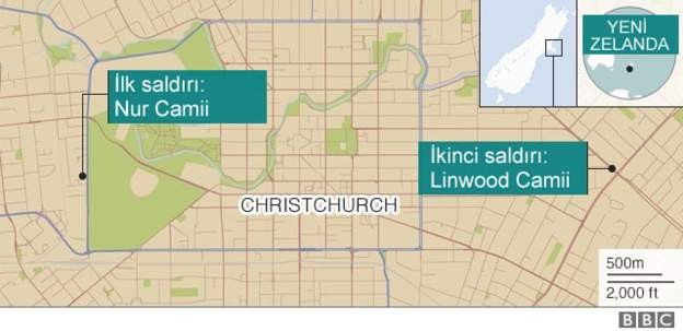 Yeni Zelanda'da camilere saldırı: 49 kişi hayatını kaybetti