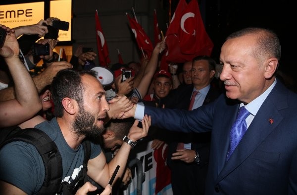 Cumhurbaşkanı Erdoğan'a ABD'de coşkulu karşılama