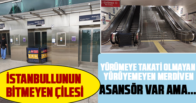 İstanbulluların yürüyemeyen merdiven ve asansörlerle başı dertte