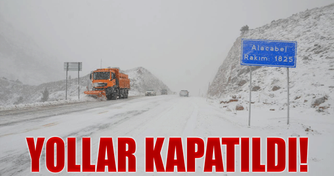 Konya'da yollar trafiğe kapandı!