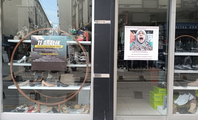 İstanbul esnafından "Filistin İçin Küresel Grev" çağrısına destek