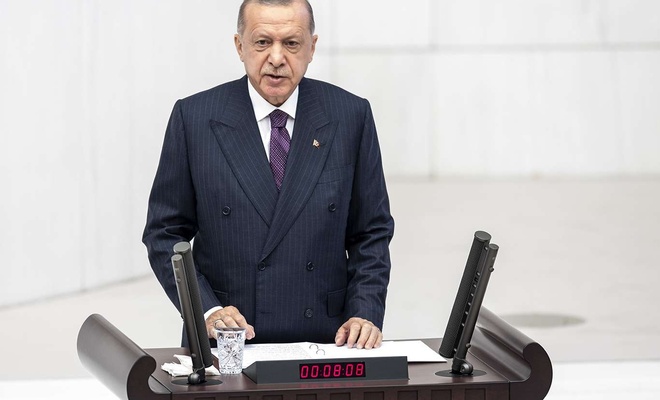 Erdoğan'dan Meclis'te grubu bulunan siyasi partilere yeni anayasa çağrısı