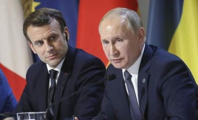 Macron ve Putin'den Rusya -Ukrayna krizi için açıklama!