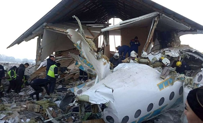 Kazakistan'da uçak kazası