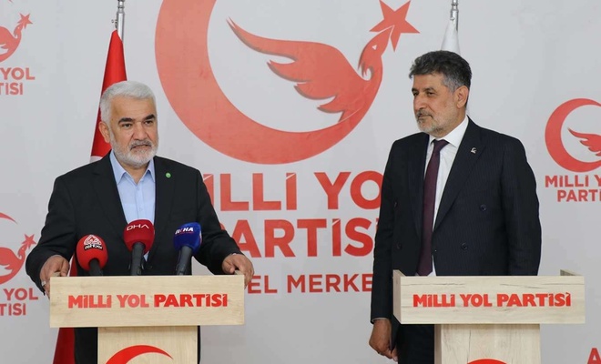 HÜDA PAR Genel Başkanı Yapıcıoğlu'ndan Milli Yol Partisi'ne "Hayırlı olsun" ziyareti
