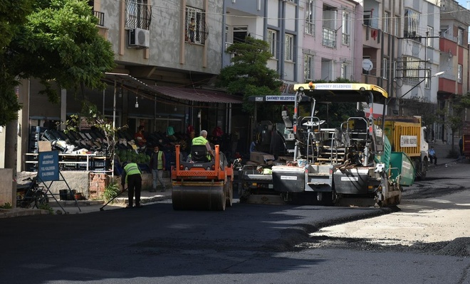 Gaziantep’te yeni açılan yollarda asfalt çalışması yapıldı