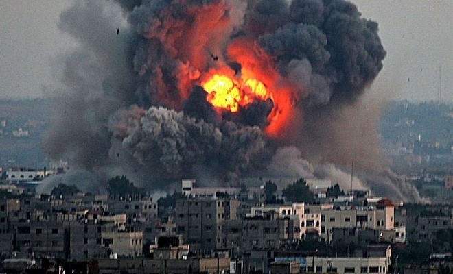 Siyonist işgal rejimi Gazze'ye saldırdı! Çok sayıda şehit ve yaralı var