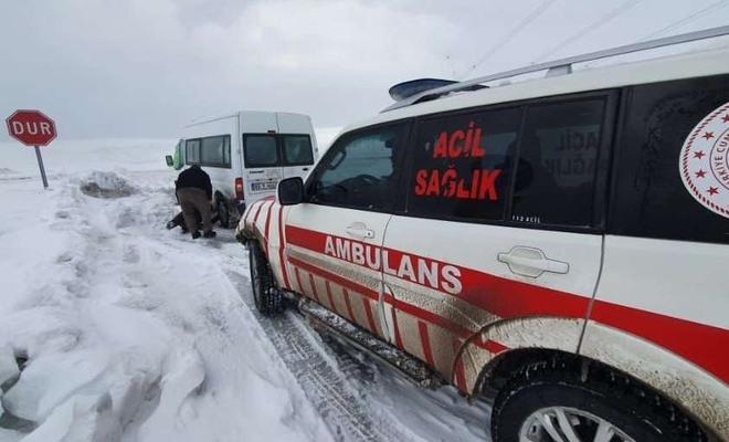 Van’da donma tehlikesi geçiren yolcular kurtarıldı