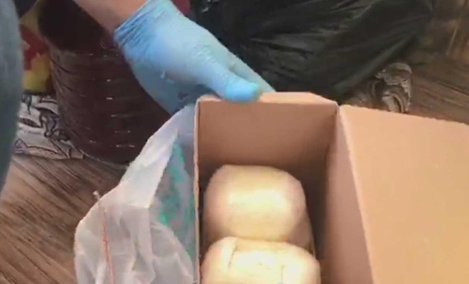 Gaziantep'te bebe bisküvisi kutusundan 22 kilo uyuşturucu çıktı