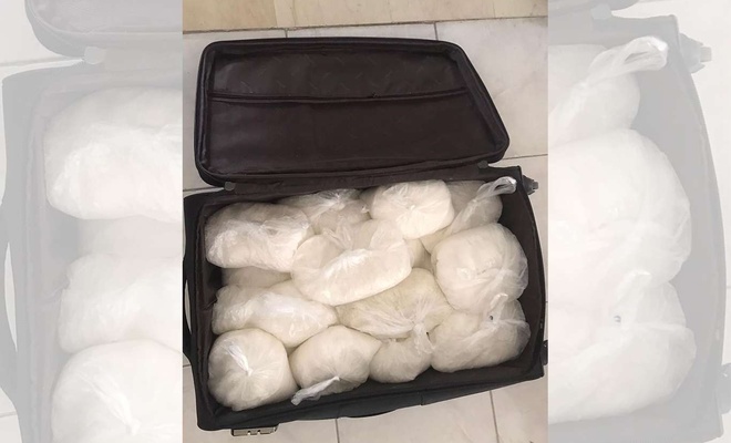Ağrı'da yabancı uyruklular otel odasında 25 kilo uyuşturucuyla yakalandı