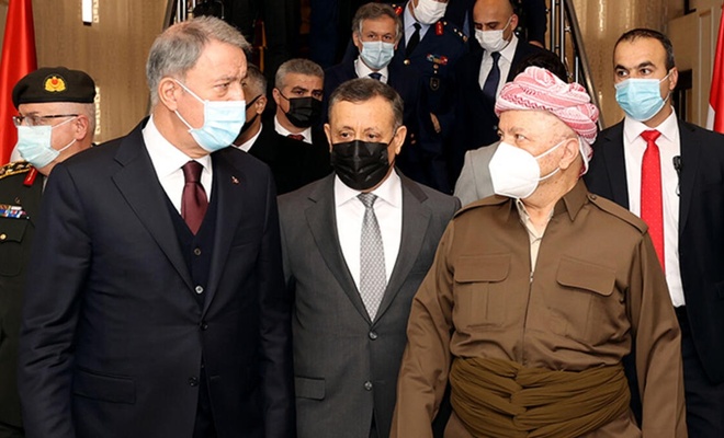 Milli Savunma Bakanı Akar, Barzani ile görüştü