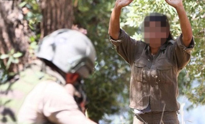 Kırmızı bültenle aranan PKK'li teslim oldu