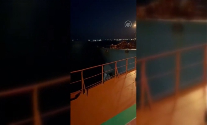 İstanbul açıklarında iki gemi çarpıştı: İki gemide de hasar oluştu