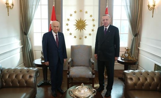 Erdoğan ile Bahçeli arasında sürpriz görüşme!
