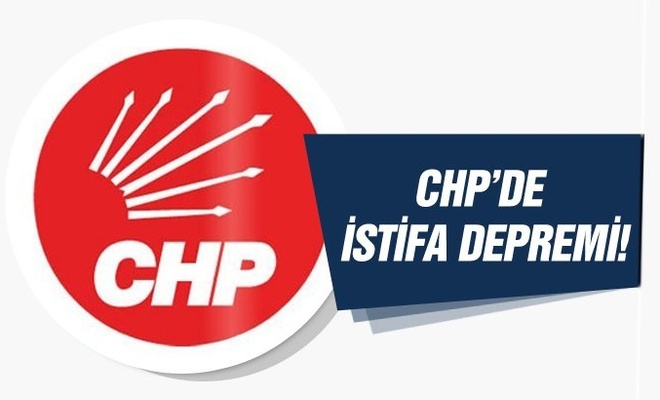 CHP'de istifa