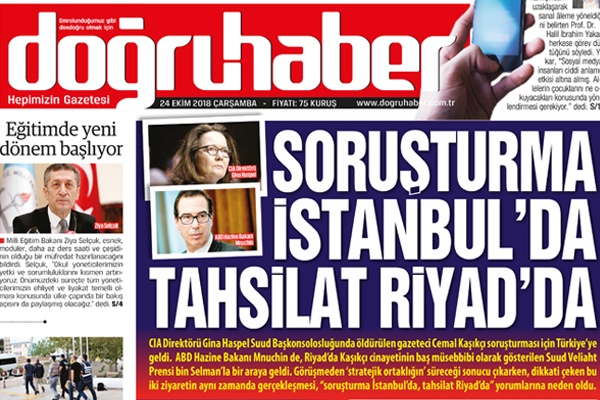 Soruşturma İstanbul<code>da, tahsilat Riyad</code>da Doğruhaber