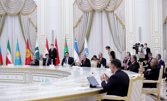 Turkey’s Erdoğan attends 15th ECO Summit in Turkmenistan